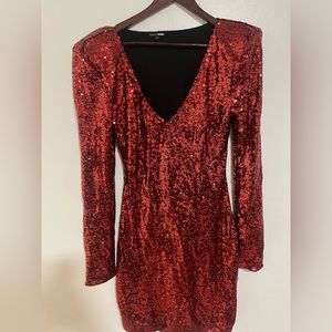 Red Sequins Dress size Large